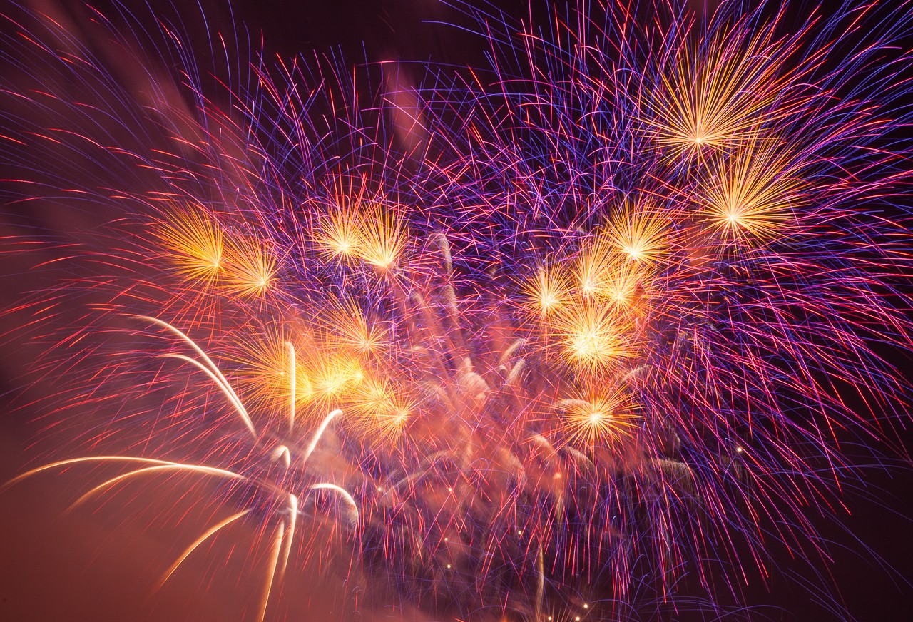 Feuerwerk Rhein In Flammen 2014 Bonn Rheinauen - Malte Reiter Fotografie